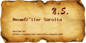 Neumüller Sarolta névjegykártya